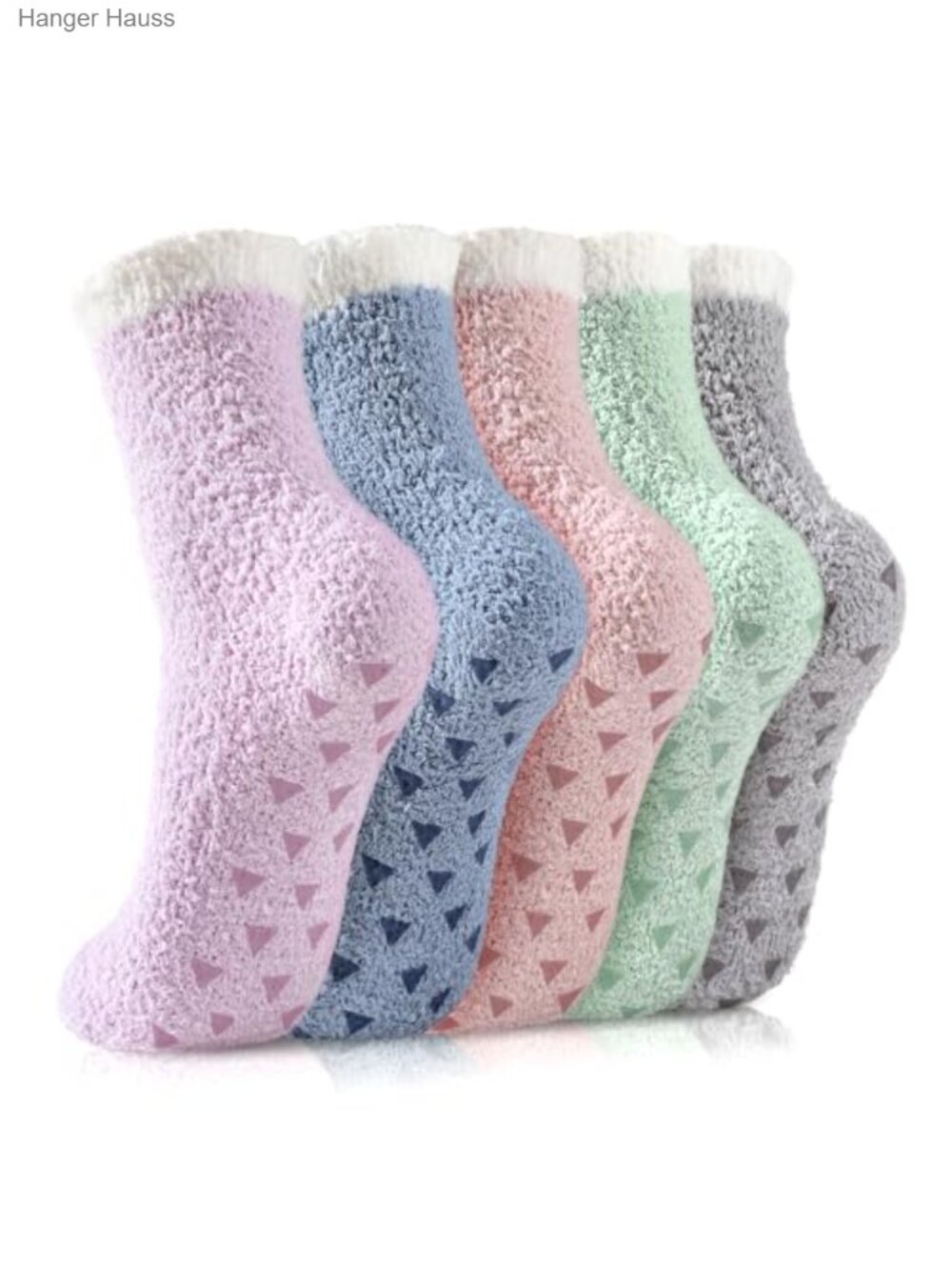 Fuzzy Slipper Socks Non Slip Grips Warm Cozy Winter Sleep Socks